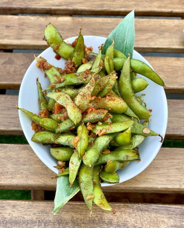 Garlic Edamame