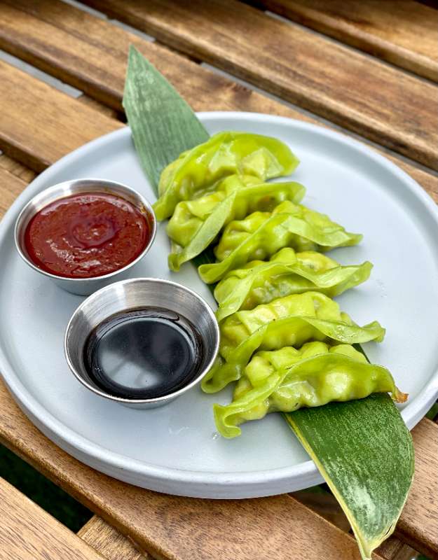 Teppan Veggies Gyoza